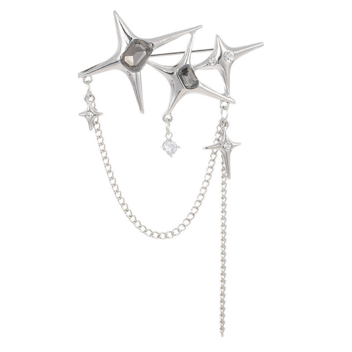 New%20Four-Pointed%20Star%20Pins%20Brooch%20Trendy%20Rhinestone%20Inlaid%20Long%20Chain%20Stars%20Tassel%20Badge%20Lapel%20Pin%20Jewelry%20Collar%20Accessory%20-%20Image%205