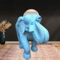 Wooden Carving Modern Elephant Statue decor. 