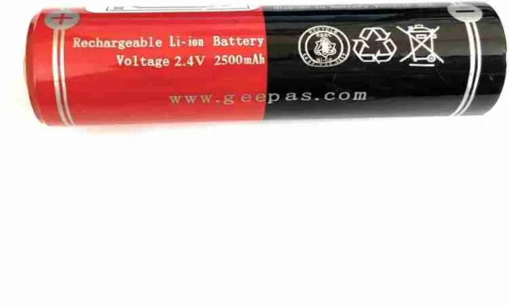 Geepas:%202500mAh%202.4V%20Size-2SC%20Cell%20NiCd%20Rechargeable%20Battery%20with%20Button%20Top%20GFL-3827/3854%20Torch%20Light%20Battery%20Cell%202.4V%202SC%202500mAh%20-%20Image%203