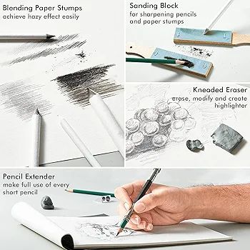 Professional%20Art%20Set,%2042%20PCS%20Drawing%20and%20Sketching%20Set-%20Drawing,%20Sketching%20and%20Charcoal%20Pencils.%20Kneaded%20Eraser%20Included.%20Art%20Kit%20for%20Beginners,%20Teens%20and%20Adults%20-%20Image%202