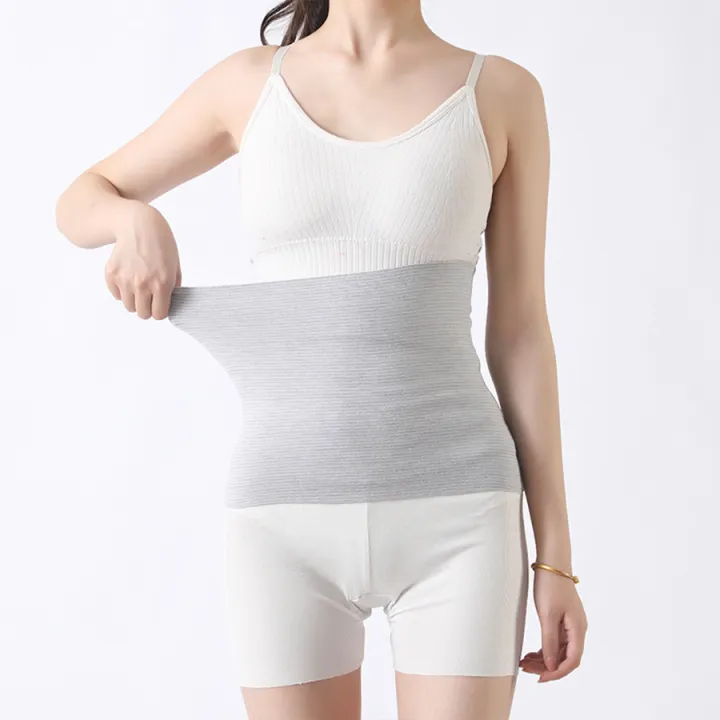 Women'S%20Solid%20Color%20Spring/Summer%20Thin%20Velvet%20Knitted%20Warm%20And%20Cold%20Resistant%20Stomach%20And%20Abdominal%20Belt%20-%20Image%204