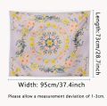 1pc Bohemian Floral Psychedelic Tapestry Wall Hanging Indian Mandala Tapestry Wall Hangings Decor For Living Room Bedroom Decor.