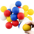 10pcs PU Foam Solid Sponge Soft Indoor Golf Practice Ball 4.2cm Children's Stress Relief Kneading Toy Golf Contact Accessories. 