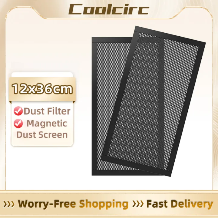 【Must-Have Style】 Coolcirc Dust Filter For Computer Cooler Fan 12x36cm ...