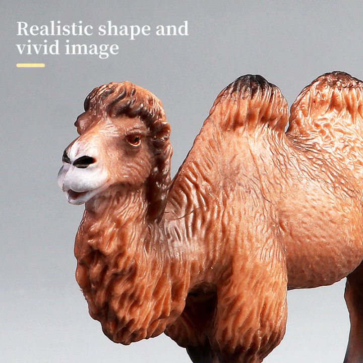 Mini Action Camel New Wildlife World Solid Simulation Camel Animal Model Set Educational ...