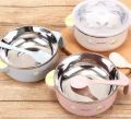 Baby Stainless Steel Warmer Feeding Bowl With Handle For Babies,Toddlers And Kids. 