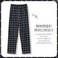 New Style Hot Sale Cotton Plaid Pajama Pants For Adluts Home Furnishing Cotton Trousers Cotton Pajama Men Sleep Bottom Home Wear.