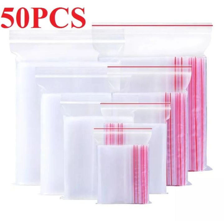 50PCS%20Reusealable%20Clear%20Zip%20Lock%20Plastic%20Bag%20multiple%20sizes%20to%20choose%20from%20small%205%20sizes%20-%20Image%202