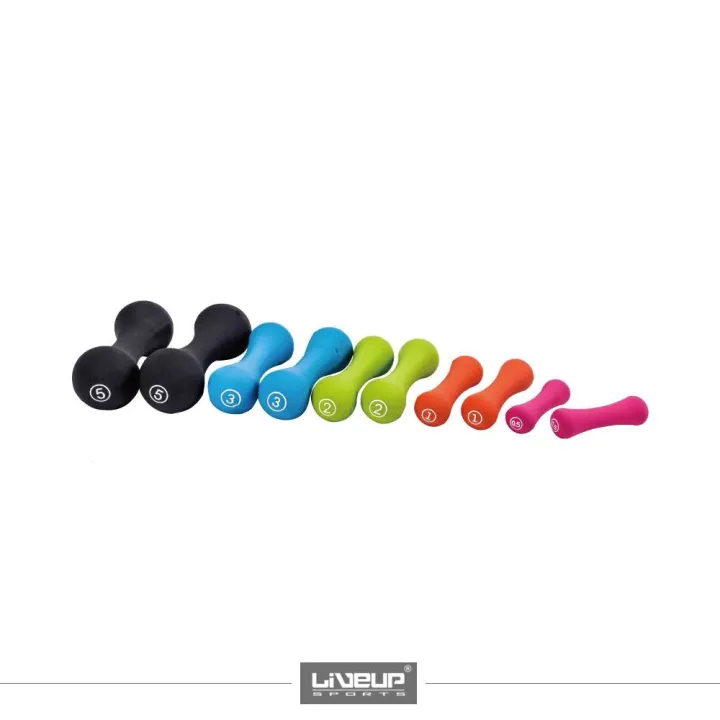 LiveUp Neoprene Dumbbells Pair