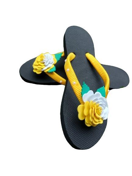 ladies cord desing slippers