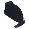Necklace Mannequin Bust Elegant Fashionable Portable Wooden Black Lint Necklace Display Holder for Jeweler for Home.