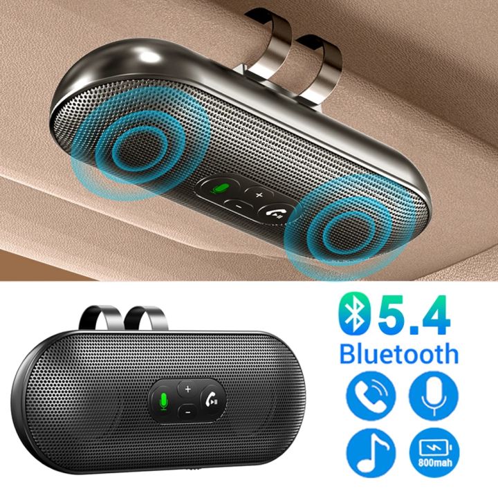 Bluetooth%205.4%20Car%20Kit%20Handsfree%20Dual%203W%20Speakerphone%20Sun%20Visor%20Speaker%20Mp3%20Player%20Wireless%20Music%20Receiver%20With%20Voice%20Assistant%20-%20Image%207