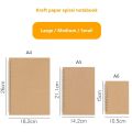 A4/A5/A6 Coil Notebook Lined Dots Blank Grid Paper Journal Book For School Office Supplies Stationery.