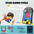 Electronic Sliding Block Puzzle with Multiple Challenges & LED Screen, Portable Educational Game for Kids to Develop Logic, and.