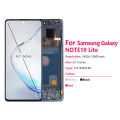 AAA+ Super OLED For Samsung Galaxy Note 10 Lite N770F N770F/DS LCD Display Touch Screen Frame Digitizer Note10 Lite LCD Assembly. 