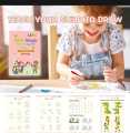 Pack of 4 magic practice books with 1 pen and 10 refills. 