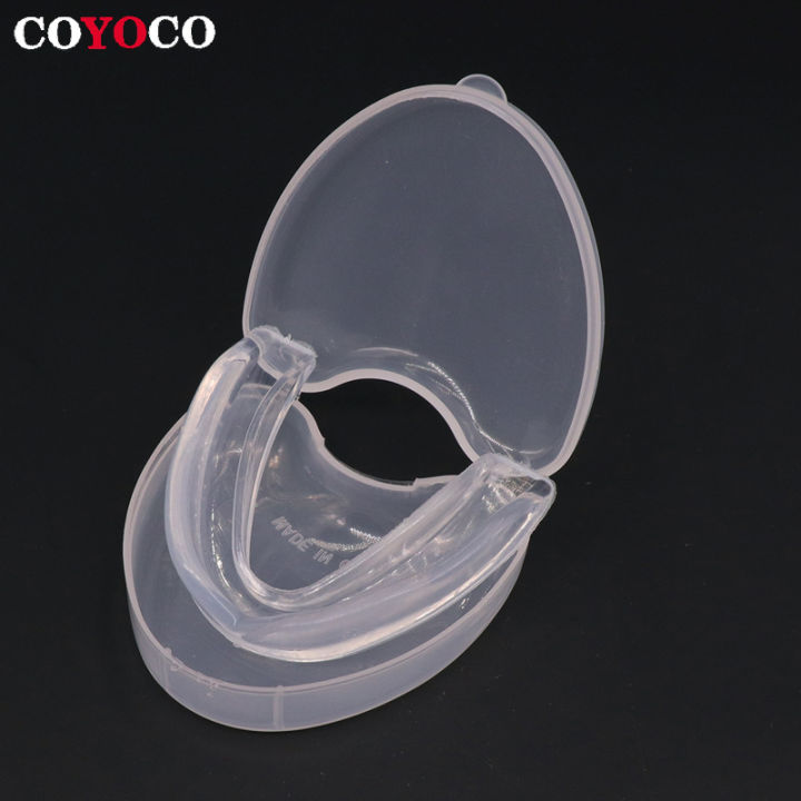 COYOCO Sports Tooth Silicone Mouth Guard Boxing Protector Anti-wear Free Shaping Taekwondo Mouthguard Karate Rugby Braces