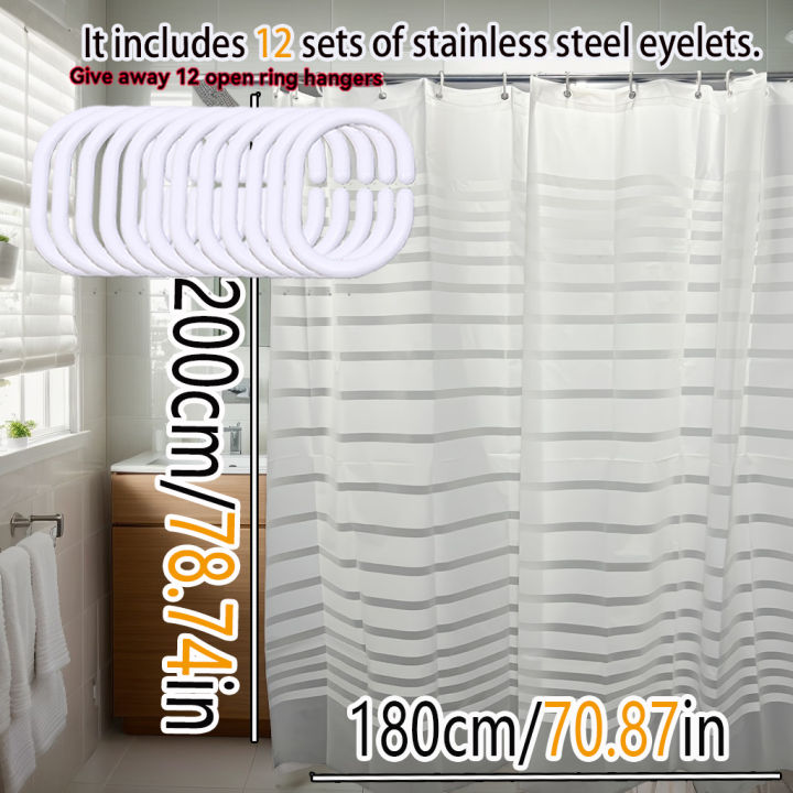 Simple%20white%20striped%20semi-transparent%20shower%20curtain,%20dry-wet%20separated%20partition%20curtain,%20private%20bathroom%20shower%20curtain%20-%20Image%207