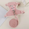 Dog leash Winnie the Pooh harness leash cat walking dog small dog Teddy vest style harness pet supplies. 