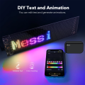 Programmable LED Matrix Pixel Display Panel, 5V USB, Flexible Soft Screen, Bluetooth APP, Music Rhythm Mode, DIY Text/Animations. 