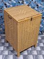 Beautiful wood Hand Made Laundry Basket ( Plastic & Wood ). 