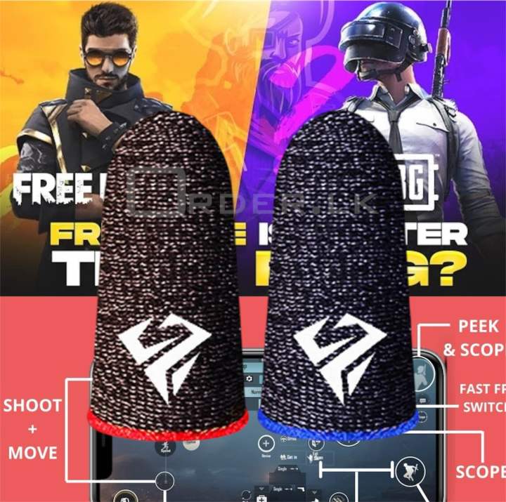 Sleeves Thumb & Finger Sleeves for Mobile Gaming, Anti-Sweat Breathable for PUBG BGMI COD FREEFIRE FORTNITE Finger Gloves Finger Cover for PUBG