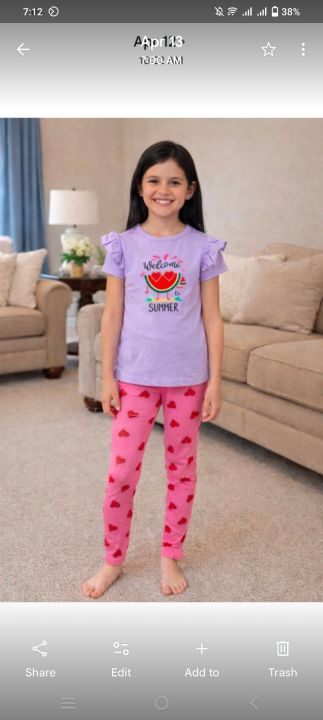 3%20years%20to%2012%20years%20baby%20girls%20summer%20t%20shirt%20set%20-%20Image%203