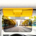 Dual Purpose Car Sun Visor - Day & Night Anti Glare Visor Extender with Night Driving Shield & UV Protection for SUVs, Trucks. 