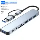 8 Port  USB 3.0 HUB USB C HUB Dock Station OTG Adapter 5Gpbs High Speed USB 3.0 2.0 Splitter 3.5 Audio for Macbook Pro Air. 