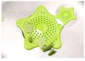 Silicone Rubber Five-pointed Star Sink Filter Sea Star Drain Cover Sink Strainer Leakage Filter for Kitchen and Bathroom. 
