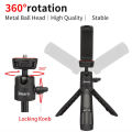 Jmary MT-19 Mini Tripod Stand with Universal Mobile Phone Holder and High quality aluminum alloy Ball-Head. 