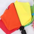1pc - Rainbow Wonder - Portable Three- fold Umbrella with Short Handle,  Foldable Design for Effortless Style and Protection. 