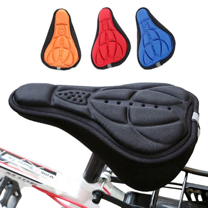 Soft 3D Padded Cycling Bicycle MTB Bike Seat Cover Cushion Sponge Foam ...