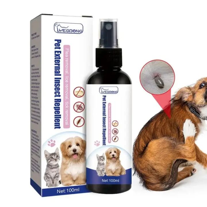 【Hottest Trends】 Pet Dog Cat Anti Flea Drops 100ml Insectcide Flea Lice ...