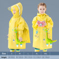 Cute Kids Raincoat Wateproof Children Dinosaur Unicorn Rain Poncho Rain Coat Jacket With Backpack Position Student RainWear.