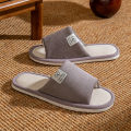 Slippers for Men,Non-Slip Soft-Soled Indoor House Slippers for Spring&Summer, All-Season Linen Home Comfortable Slippers.