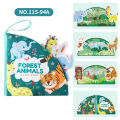Soft Baby Cloth Book Teaches Colors Interactive Learning Toy for Infants.