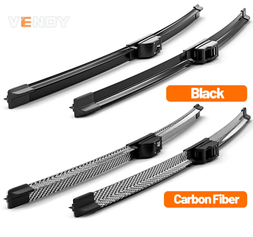 Twin Pack Front Windscreen Wiper Blades For Jeep Compass MP (2016+) – 24" & 18" Flat J-Hook