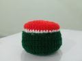 hand made watermelon shape pin cushion.crochet pin cushion 😍😍. 