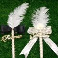Acrylic Names Nikkah Pens - Customize Name Pens - Nikkah Pens - Pair of Nikkah Pens. 