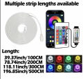 DC5V USB Neon RGB Strip LED Light Tuya WiFi Smart Strip Light IP67 Waterproof RGB DIY Cut Flexible Tape Dream 16 Color For Alexa. 