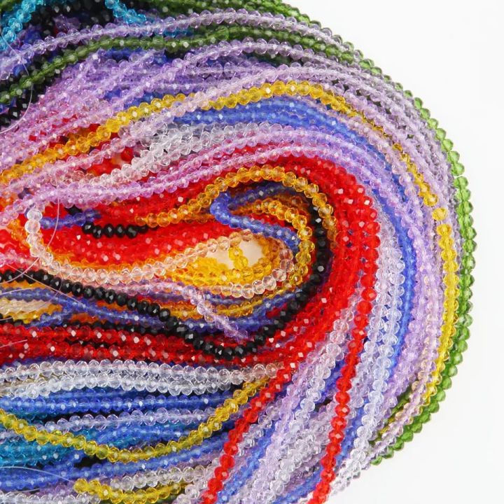 85 pieces 6mm crystal glass beads (washable) usein jewelery bracelets and clothing etc.