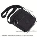 Chic Waterproof Nylon Crossbody Bag Adjustable Shoulder Strap Zip Closure Student Fashionable Shoulder Bags for Child. 