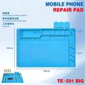 Silicone Solder Mat Magnetic Heat Insulation Mobile Repairing Mat with Tools Parts Organizer Electronics Repair Mat for Soldering Iron 858A 878D Heat_Gun Phone and Computer Repair Repair Tools Mate TE-502 TE-501. 