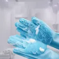 Magic Silicone Body Pet Bathing Gloves for Animal Perfect Bathe Shampoo Dog &Cat Brush Gloves. 
