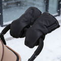 Warm Baby Stroller Gloves Thick Pram Hand Muff Baby Carriage Pushchair Fleece Hand Cover Cart Gloves Stroller Accessories.