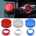 Car Multimedia Control Knob Cover Volume Knob Decoration Ring Fit For Mercedes Benz A B E CLA GLA GLE GLK ML GL W204 Class AMG.