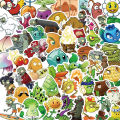 50Pcs Cartoon Cute Classic Game Plants Vs Zombies (PVZ) Water Bottle Storage Box Sticker Mobile Phone Case DIY Stickers. 
