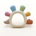 2025 new cartoon Silicone Teether,Food Grade Teething Ring Sensory Toys for Toddlers,Silicone dinasour shape Soothing Toys.