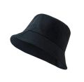 Quality Black Cotton Mix Plain Bucket Cap for Men. 